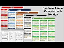 Video thumbnail for Free Dynamic Annual Calendar with Holiday and Control Panel