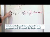 Video thumbnail for Lesson 6 - Word Problems Multiplying Fractions (5th Grade Math)
