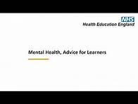 Video thumbnail for Mental Health, Advice for Learners