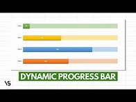 Video thumbnail for Create Progress Bar Chart in Excel