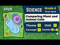 Video thumbnail for Comparing Plant and Animal Cells | Grade 6 | Unit 1 - Concept 1 - Lesson 4&5 | Science
