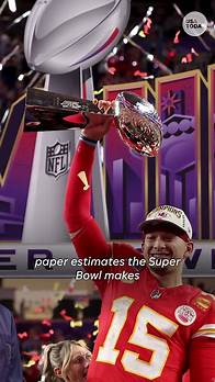 Video thumbnail for The numbers behind the Super Bowl: How much is made and spent?
