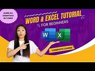 Video thumbnail for Microsoft Word and Excel Tutorial for Beginners