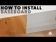 Video thumbnail for How to Install Baseboard