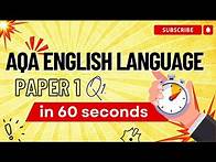 Video thumbnail for AQA English Language Paper 1 Question 1 in 60 Seconds