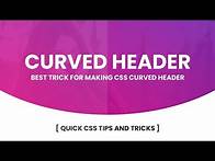 Video thumbnail for How to Make Curved Header using Html and CSS | CSS Tricks