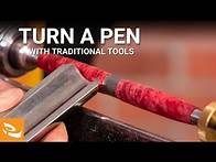 Video thumbnail for Turning a Pen with Traditional Tools (How-to Beginners Guide)