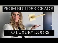 Video thumbnail for FROM BUILDER-GRADE TO LUXURY INTERIOR DOORS | Black Interior Doors | Satin Brass Hardware | EMTEK