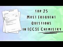 Video thumbnail for Top 25 Topics to revise for your IGCSE Chemistry Exam in 2025 (part 1)