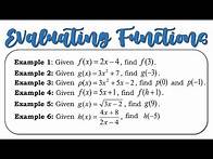 Video thumbnail for Evaluating Functions | General Mathematics | Grade 11