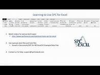 Video thumbnail for Learning to Use SPC for Excel