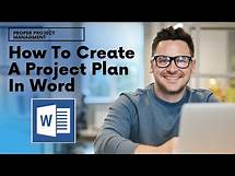 Video thumbnail for How To Create A Project Plan In Word