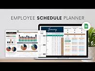 Video thumbnail for Employee Schedule (Roster) Planner Google Sheets Template | Complete Walkthrough Tutorial