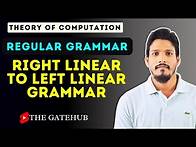 Video thumbnail for Conversion from Right Linear Grammar to Left Linear Grammar || Regular Grammar || TOC