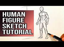 Video thumbnail for How to draw human figure Sketch drawing | Sketching Tutorial for beginners Art techniques Basics