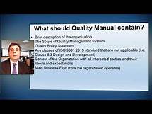 Video thumbnail for QUALITY MANUAL