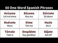 Video thumbnail for Learn 60 one-word Spanish Sentences