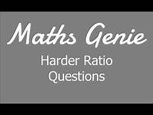 Video thumbnail for Harder Ratio Questions