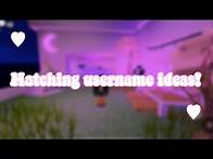 Video thumbnail for Matching Username Ideas!