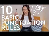 Video thumbnail for 10 Basic English Punctuation Rules: Beginner English Class (English Writing Tips with Alisha)