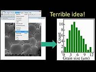 Video thumbnail for How to calculate Grain size using using ImageJ | Quick & Easy Histogram