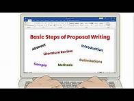 Video thumbnail for Basic steps to write research proposal [Tips, Techniques and Components]