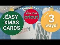 Video thumbnail for Christmas with your Cricut! 3 Easy Christmas Cards - no SVGs needed!