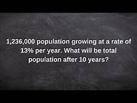 Video thumbnail for Learn how to model a word problem with exponential growth function