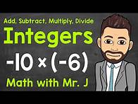 Video thumbnail for How to Add, Subtract, Multiply, and Divide Integers | A Review of Integers | Math with Mr. J