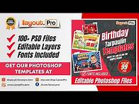 Video thumbnail for Birthday Tarpaulin Templates (Editable PSD File)