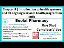 Video thumbnail for Chapter-5 | Introduction to health systems and National health programs in India | Social Pharmacy