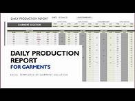 Video thumbnail for Efficient Daily Production Report (DPR) : Excel Template Tutorial for Garment Factories