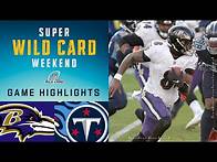Video thumbnail for Ravens vs. Titans Super Wild Card Weekend Highlights | NFL 2020 Playoffs
