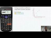 Video thumbnail for Calculating correlation coefficient Pearson's r using Casio Scientific Calculator