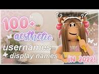 Video thumbnail for 100+ AESTHETIC Roblox USERNAMES & DISPLAY NAMES PT. 4!! | *Untaken On Roblox* | 2022