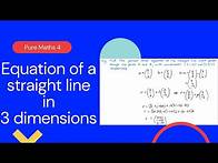 Video thumbnail for Equation of a straight line in three dimensions (Edexcel IAL P4 7.9)