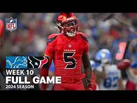 Video thumbnail for Detroit Lions vs. Houston Texans FULL GAME | NFL 2024 Season Week 10