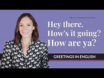 Video thumbnail for Other Ways to Say Hello in English | Informal and Professional