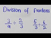 Video thumbnail for Dividing Fractions| Division of Fractions Explained
