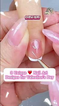 Video thumbnail for ✨3 Easy Ways to Draw a Heart on Nails Valentine✨