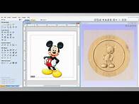 Video thumbnail for How to turn a 2D picture into a 3D model for a CNC Machine. Basic 3D modeling on Vectric Aspire