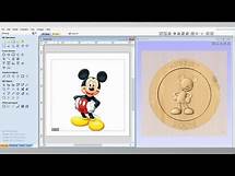 Video thumbnail for How to turn a 2D picture into a 3D model for a CNC Machine. Basic 3D modeling on Vectric Aspire