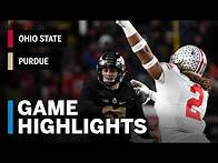 Video thumbnail for Highlights: Ohio State Buckeyes vs. Purdue Boilermakers | Big Ten Football
