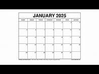 Video thumbnail for Free January 2025 Calendar Printable Templates with Holidays - VL Calendar