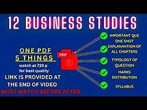 Video thumbnail for Business Studies Class 12 | One Shot | Key Points Only | Syllabus | Marks Divide | Complete Guide