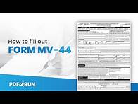 Video thumbnail for How to Fill Out Form MV-44 or New York DMV Driver's License Renewal Form Online | PDFRun