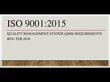 Video thumbnail for Introduction to ISO 9001:2015 Quality Management System Requirements