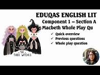 Video thumbnail for Macbeth Whole Play Question, Eduqas GCSE English Literature, GCSE Revision Tips
