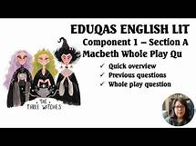 Video thumbnail for Macbeth Whole Play Question, Eduqas GCSE English Literature, GCSE Revision Tips