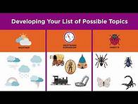 Video thumbnail for Choosing a Topic & Developing a Research Question